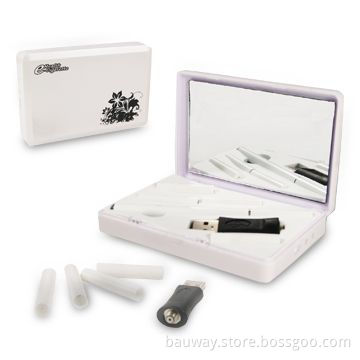 Ladies' Plastic E-cigarette Case, Available in Black with Fashionable Design, Easy to Carry